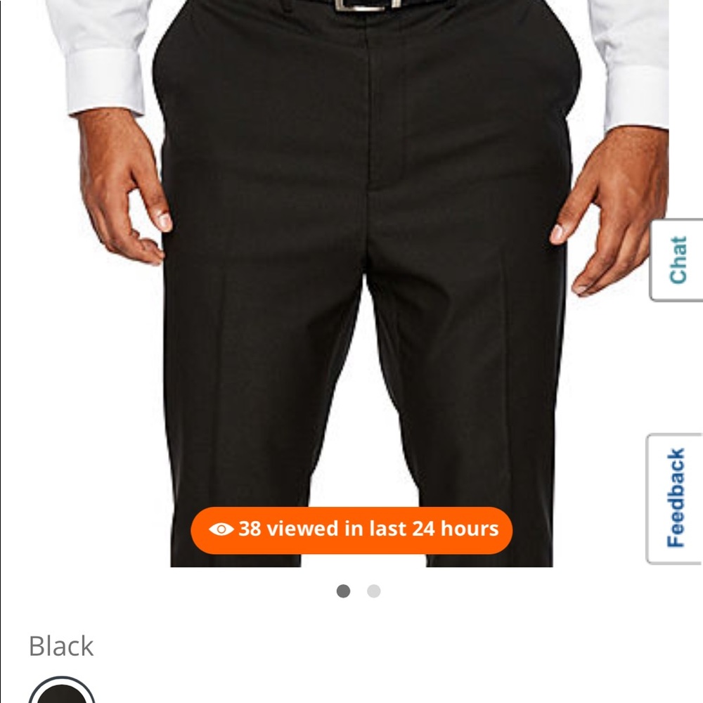Shaq Mens Stretch Regular Fit Suit Pants Big &Tall